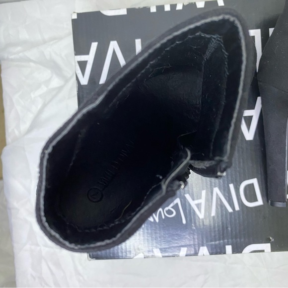 Wild Diva Faux Suede Ankle Heel Boots - Picture 10 of 11